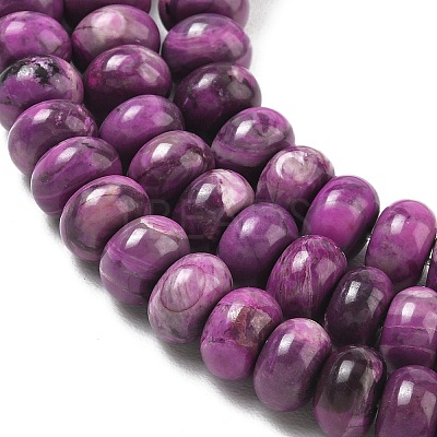 Natural Map Stone/Picasso Stone/Picasso Jasper Beads Strands G-A280-A12-02-1