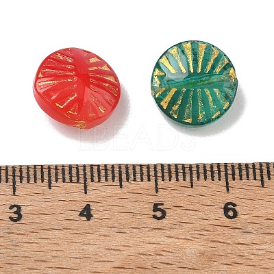 Baking Paint Transparent Glass Beads GL-CBA8D6A-13-1