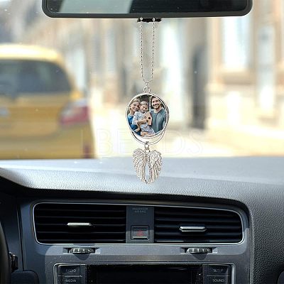 4 Sets 2 Style Alloy Pendant Decoration Cabochon Settings AJEW-FH0002-02-1
