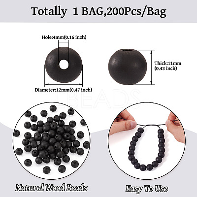 Natural Wood Beads WOOD-TA0001-18-1