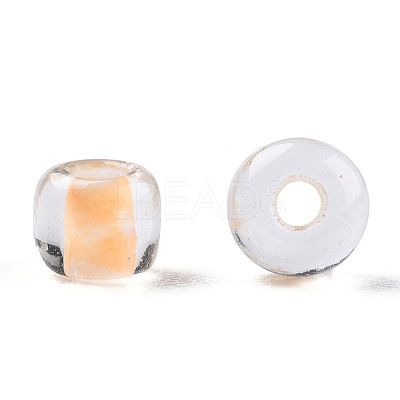 8/0 Transparent Inside Colours Glass Seed Beads SEED-R051-09B-02-1