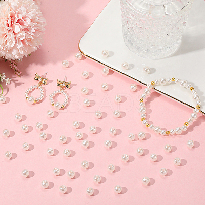 Imitation Pearl Acrylic Beads PEAR-LT0001-02D-1