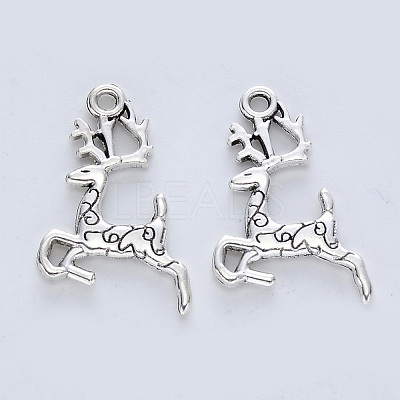 Tibetan Style Alloy Pendants TIBE-R316-078AS-RS-1