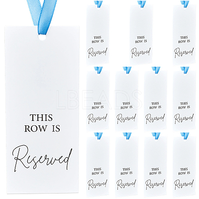12Pcs Paper Seat Reserved Sign Hanging AJEW-SP0004-48A-1