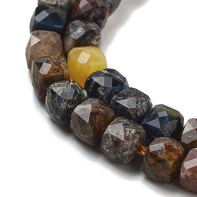 Natural Pietersite Beads Strands G-H042-A10-02-1