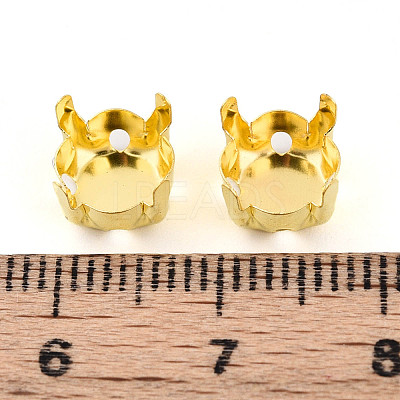 201 Stainless Steel Sew on Prong Settings STAS-T032-01-8mm-G-1