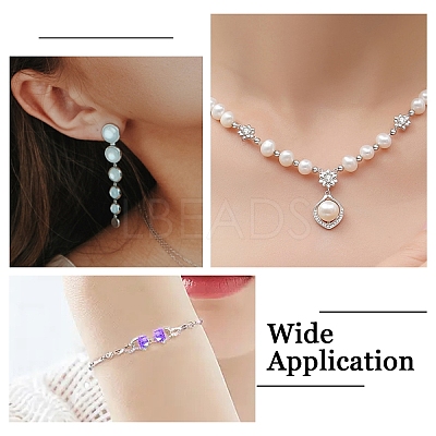 1200Pcs 6 Colors Iron Crimp Beads Covers IFIN-YW0003-72-1