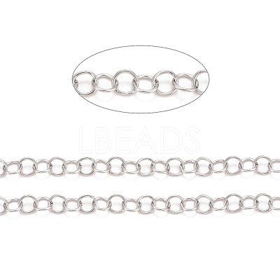 Tarnish Resistant 304 Stainless Steel Rolo Chains CHS-F011-08F-P-1