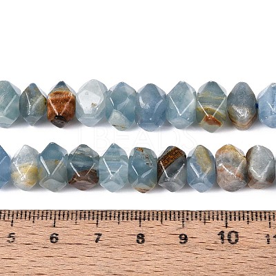 Natural Blue Calcite Beads Strands G-D091-A30-1