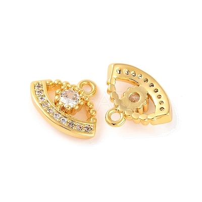 Brass Micro Pave Cubic Zirconia Pendants KK-U017-08B-G-1