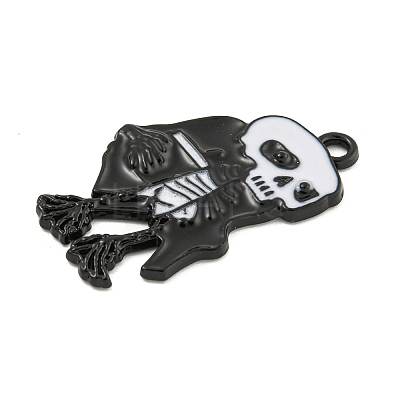 Halloween Alloy Enamel Pendants ENAM-M220-02E-B-1