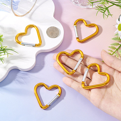 5Pcs Zinc Alloy Spring Gate Rings FIND-TA0009-73F-1