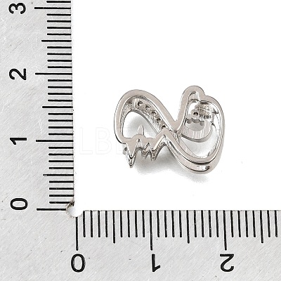 Brass Micro Pave Clear Cubic Zirconia Beads CU-CBAEEA8-24P-1