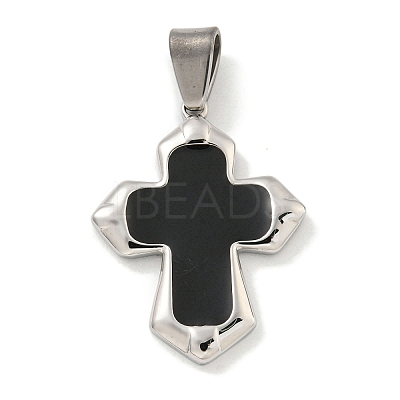 304 Stainless Steel Pendants STAS-C102-07P-01-1