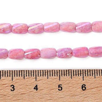 Ombre Effect Dyed Glass Beads Strands GLAA-I059-01E-1