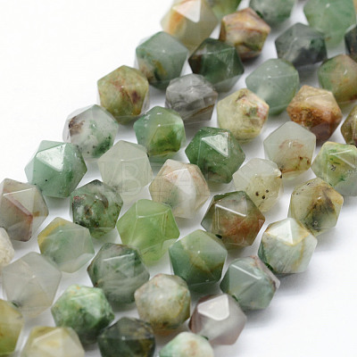 Natural Chrysoprase Beads Strands G-F523-34-8mm-1