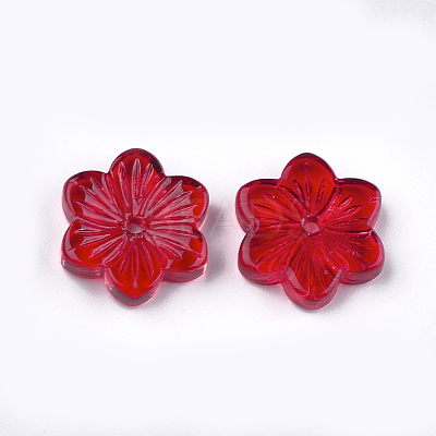 Spray Painted Glass Beads X-GGLA-S046-01C-1
