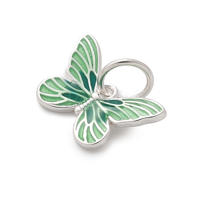 925 Sterling Silver Enamel Butterfly Charms STER-D300-28P-04-1