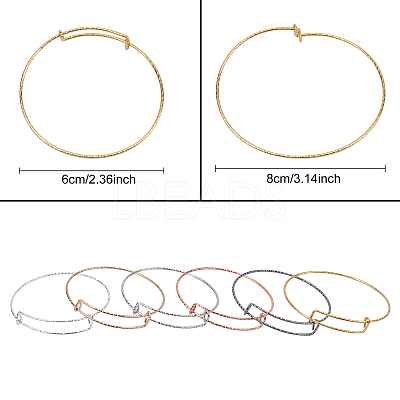 Adjustable Iron Bangle Making BJEW-CA0001-01-1
