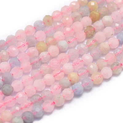 Natural Morganite Beads Strands G-G792-32A-1
