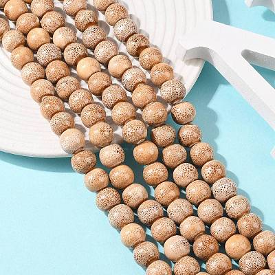 Handmade Fancy Antique Glazed Porcelain Ceramic Round Beads Strands X-PORC-L019-13mm-06-1