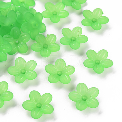 Frosted Acrylic Bead Caps MACR-S371-08A-734-1