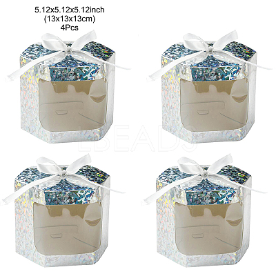 Hexagon Laser Window Paper Gift Boxes CON-FZC0002-001C-03-1