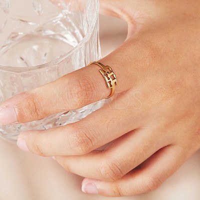 Number Pendant Necklace & Open Cuff Ring JX199A-1