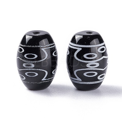 Tibetan Style dZi Beads TDZI-Z001-28-1