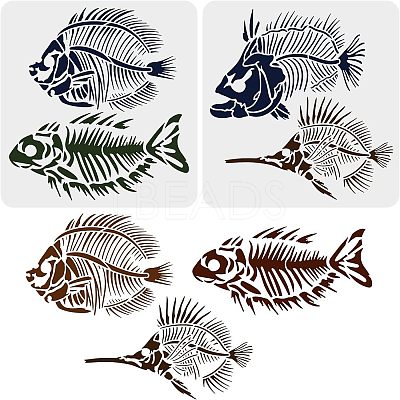 Plastic Reusable Drawing Painting Stencils Templates DIY-WH0172-904-1