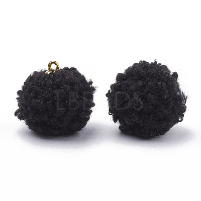 Handmade Cloth Fabric Covered Pendants WOVE-N006-16A-1