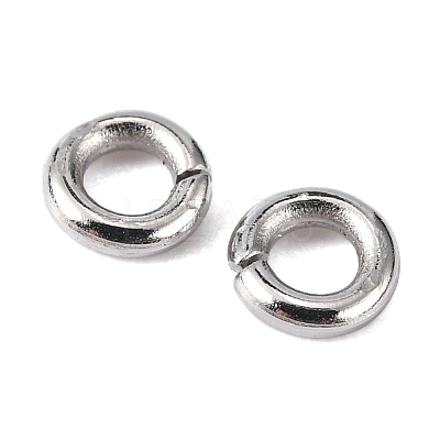 Tarnish Resistant 304 Stainless Steel Open Jump Rings X-STAS-Q186-02-4x1mm-1