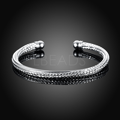 Trendy Brass Cuff Bangles BJEW-BB31070-1