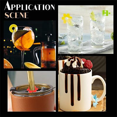 2 Sets 2 Style Silicone Goblet Charm Set DIY-OC0009-96-1