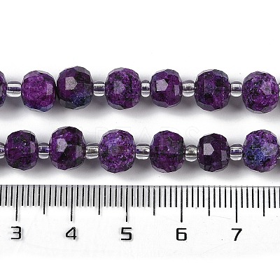 Natural Sesame Jasper Dyed Beads Strands G-H057-A21-03-1
