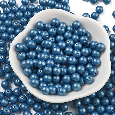 Baking Paint 3/0 Glass Seed Beads SEED-A034-02C-1