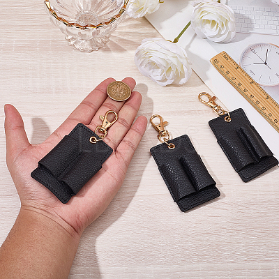 3Pcs PU Keychains KEYC-CL0001-49C-1