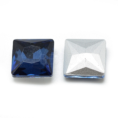 Pointed Back Glass Rhinestone Cabochons RGLA-T027-8x8mm-14-1