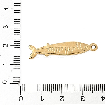 304 Stainless Steel Sardine Fish Pendants STAS-S186-05C-G-1