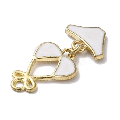 Golden Tone Alloy Enamel Pendants LS-ENAM-O052-01G-05-1