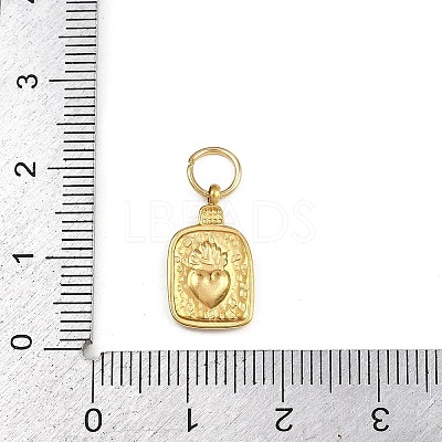 304 Stainless Steel Pendants STAS-L296-09G-02-1