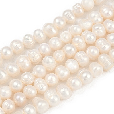 Natural Cultured Freshwater Pearl Beads Strands PEAR-I007-07Y-09A-1