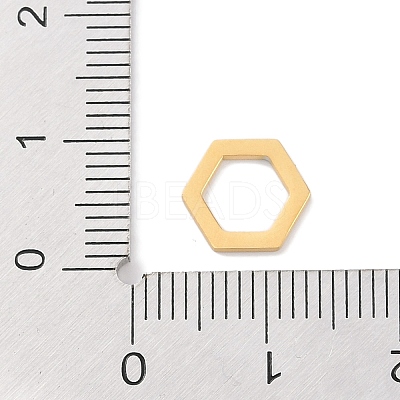 Golden Plated 304 Stainless Steel Charms STAS-K286-03D-G-1