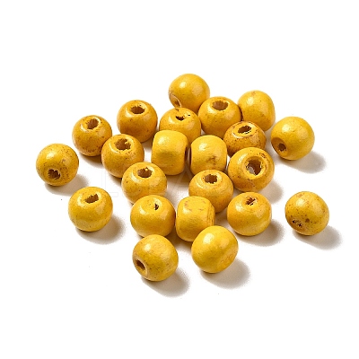 Natural Wood Beads X-YTB022-5-1