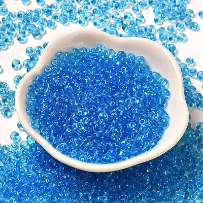 Transparent Colours Glass Seed Beads SEED-P006-02A-08-1