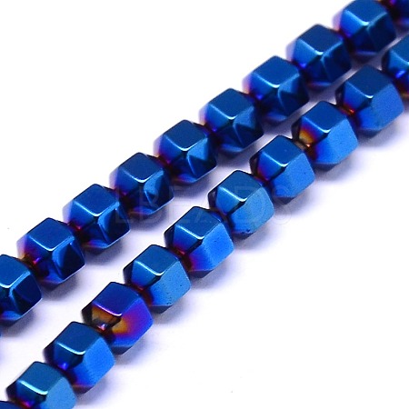 Electroplate Non-magnetic Synthetic Hematite Beads Strands G-I095-06-1