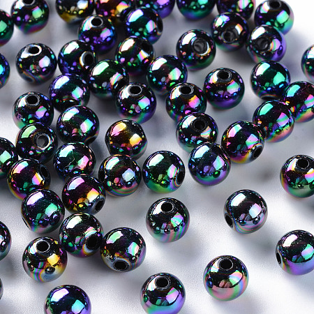 Opaque Acrylic Beads X-MACR-S370-D8mm-S002-1
