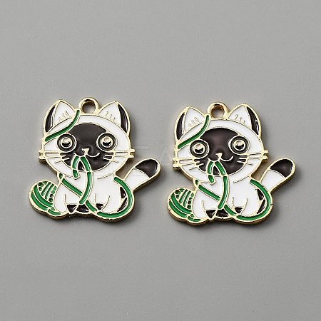 Zinc Alloy Enamel Pendants ENAM-WH0065-01G-1