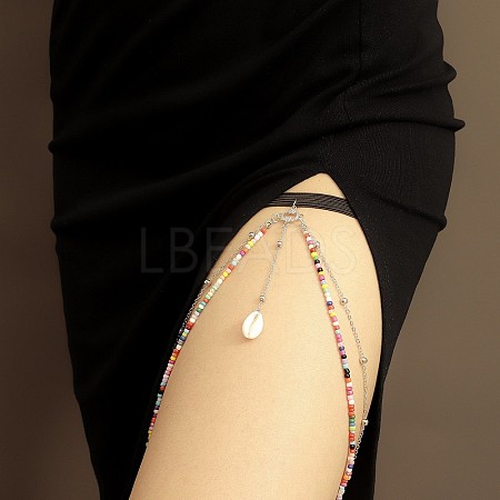 Shell & Tassel Alloy Thigh Chain WGB48CD-06-1