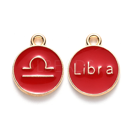 Alloy Enamel Pendants LS-ENAM-S124-01B-07K-1